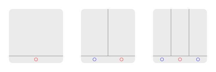 vector illustration of a set Lighting Switch