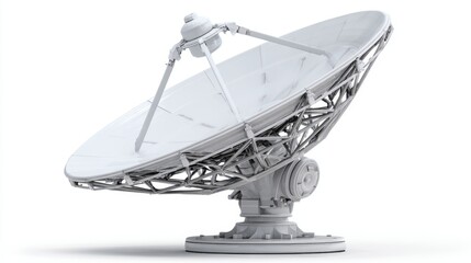 Large Satellite Dish Antenna for Communication and Data Transmission