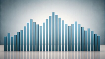 Fototapeta premium Data visualization trends analysis business sector infographic display modern office aerial view performance insights