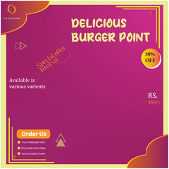 fast foods advertisement poster design vector templates