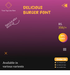 fast foods advertisement poster design vector templates