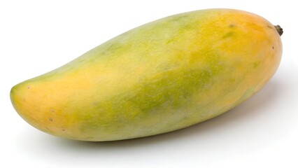 Single Dasheri Mango Isolated on White Background