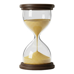 Time slipping away in hourglass