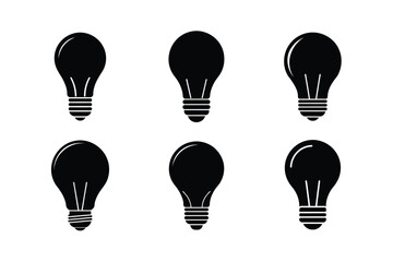 Minimalist Edison Bulb Vector Shape
