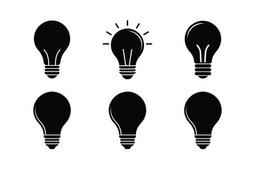 Retro Style Edison Bulb Vector Art