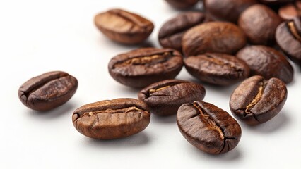 Roasted Coffee Beans Close-Up, Aromatic, Caffeine, Coffee coffee beans, caffeine boost