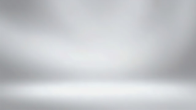 Silver foil background with metal mirror texture abstract product display chrome gradient smooth reflective surface minimalist modern light gray empty space soft shadow studio backdrop