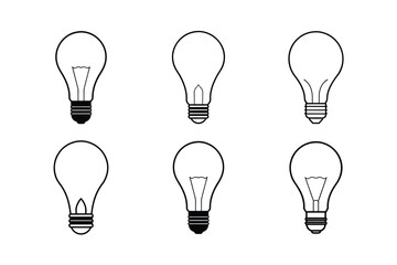 Old Fashioned Edison Bulb Vector