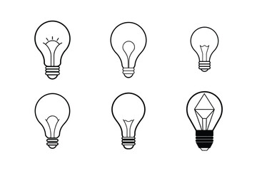Flat Design Edison Bulb Vector