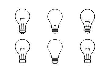Old School Edison Bulb Vector Design