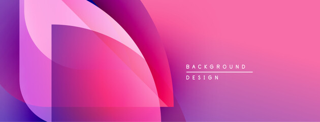 Abstract gradients blend, creating dynamic visual effect. Pink, purple hues dominate composition. Modern design element.