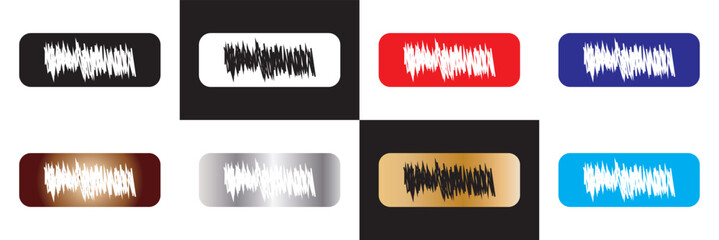 Lottery scratch card graphic elements.  sketchy uneven  frames patterns assortment. Vector for websites, mobile interfaces, presentations, banner, background visual branding etc. Vector illustration. 