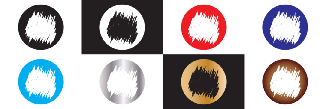 Lottery scratch card graphic elements.  sketchy uneven  frames patterns assortment. Vector for websites, mobile interfaces, presentations, banner, background visual branding etc. Vector illustration. 