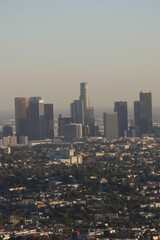 Obraz premium Los Angeles city skyline back in the 2000