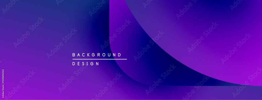 Aufkleber Abstract gradient background. Purple hues blend smoothly, creating modern design element. Text reads background design. Minimalist aesthetic.