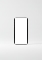Isolated Smartphone With Blank Screen on White Background Digital Device