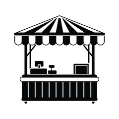 Obraz premium Snack stand vector art design