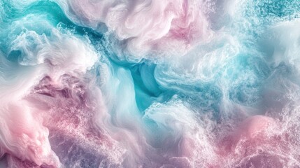 Obraz premium Abstract colorful swirling clouds of pastel hues.