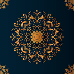 Luxury elegant background with mandala. Design for any card, birthday, other holiday, kaleidoscope, yoga, india, folk, arabic. Indian pattern wallpaper.