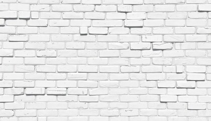 Seamless vintage white brick tile wall texture, weathered, aged , design, material