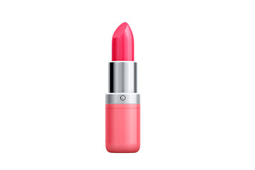 A Vibrant Pink Lipstick with a Sleek, Modern Design  isolated on transparent background , cutout	