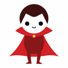 cute-vampire-kid-with-cape-in-flat-vector-on-white