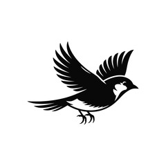 Obraz premium Flying cardinal bird vector artwork