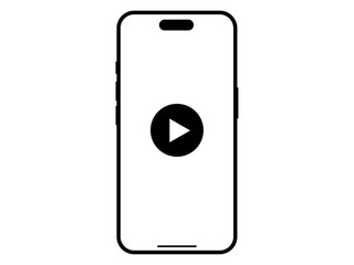 スマホと動画再生マーク © Hiro