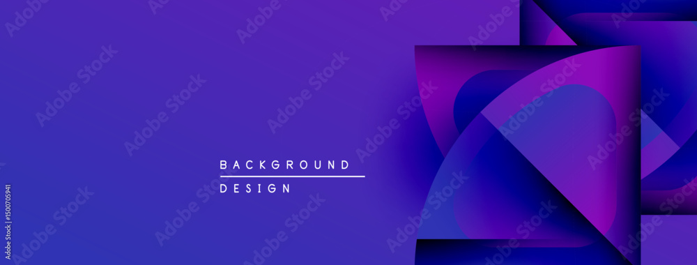 Aufkleber abstract gradient design. purple hues dominate, creating modern visual impact. text reads background