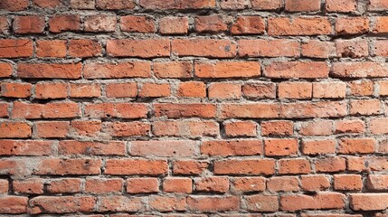 Close-up of vintage red brick wall texture, seamless pattern -- Timeless rustic charm in earthy tones