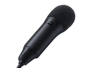 Sleek black dynamic microphone with mute button