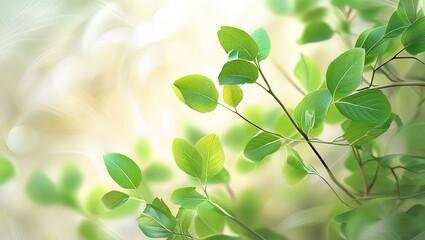 Fototapeta premium green leaves background