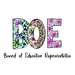 Colorful DOE Board of Education Representative Design