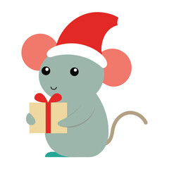mouse with gift