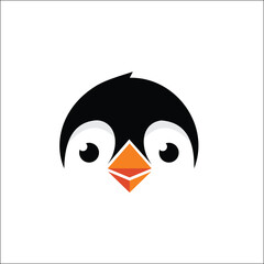 penguin logo design head