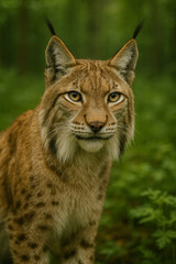 Fototapeta premium lynx in the snow