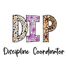 DIP Discipline Coordinator Design with Leopard Print and Flowers