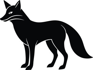 fox silhouette vector