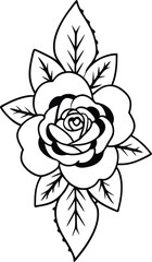 Fototapeta premium vector illustration of a rose