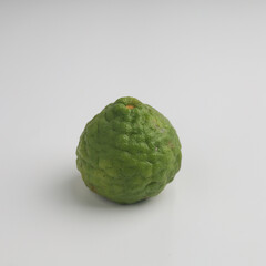 Kefir lime on white background