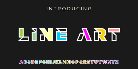 Creative Logo Modern alphabet. abstract digital tech font. Typography technology, electronic, movie, digital, music, future, logo creative font. vector illustration