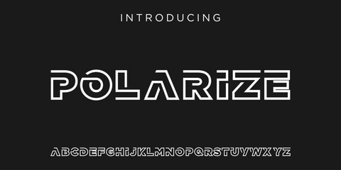 Creative Logo Modern alphabet. abstract digital tech font. Typography technology, electronic, movie, digital, music, future, logo creative font. vector illustration