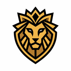 Obraz premium Modern Geometric Lion Logo Design vector illustration