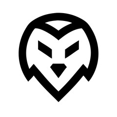 Sharp Edged Gold Lion Head Icon vector illustration