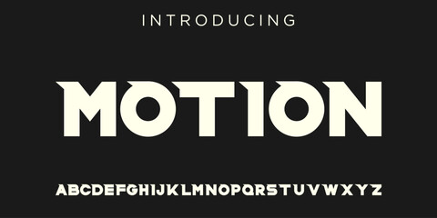 Creative Logo Modern alphabet. abstract digital tech font. Typography technology, electronic, movie, digital, music, future, logo creative font. vector illustration