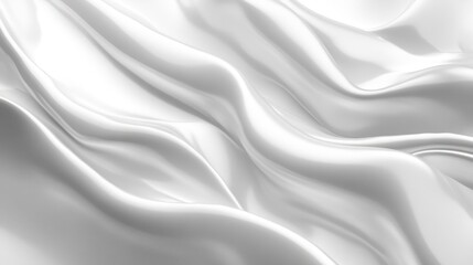 Smooth, flowing fabric's elegant folds and curves.