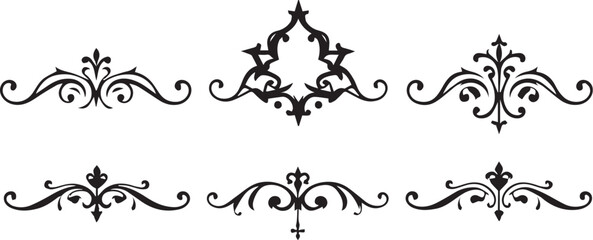 A set of elements, symbols, ornaments, mandalas. Hand drawn vector illustration