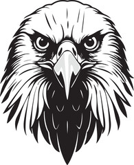 Eagles Blurred Face with Feathered Design