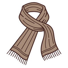 Infinity  Scarf Shawl Vector. Simple Illustration of Scarves, Shawls, and Pashmina Accessories