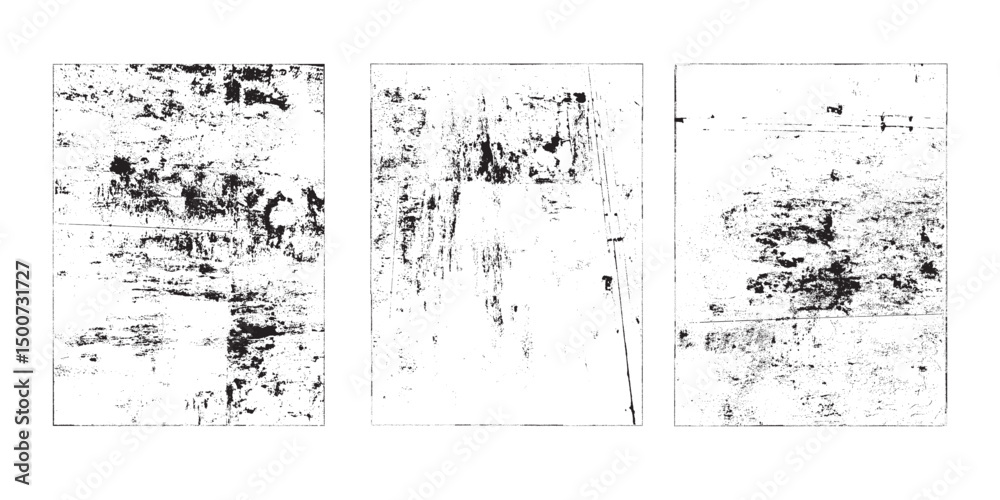 Fototapete grunge urban backgrounds set.texture vector.dust overlay distress grain ,simply place illustration o